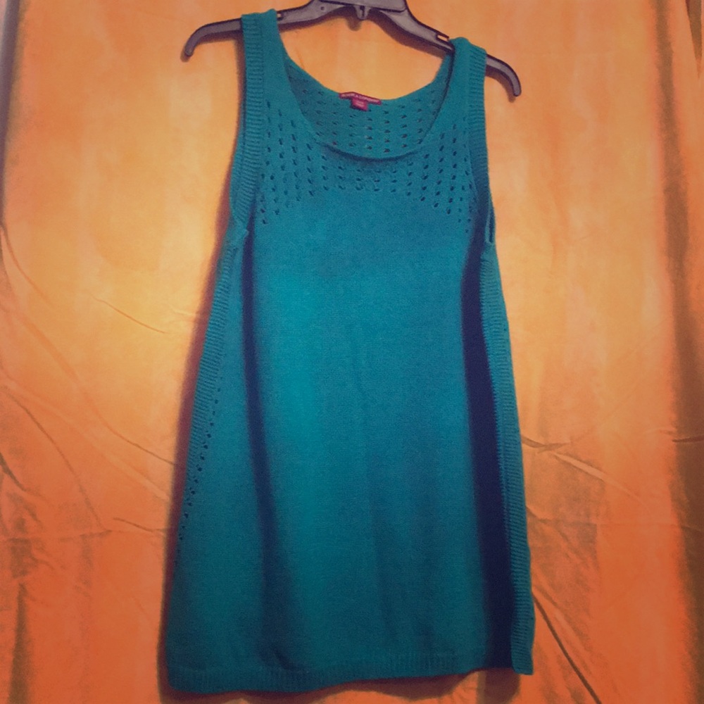 Green Sweater Sleeveless Top (14/16)